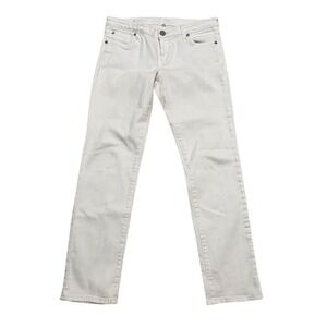 KUT Women's Boyfriend Jeans Size 6 White Denim Casual Pants
